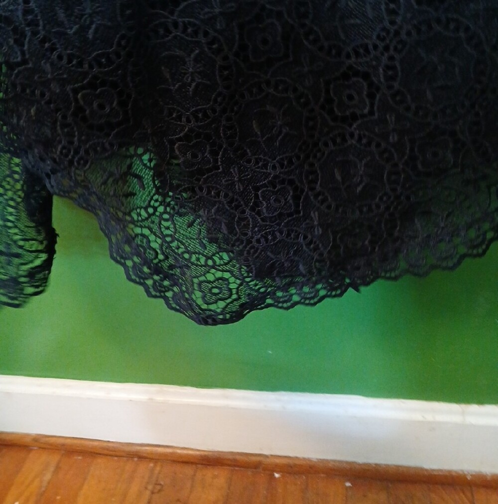 Anthropologie Black Lace Sleeveless Cutout Midi Dress NWT - Picture 11 of 12